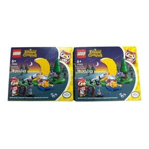 Lot of 2 LEGO Animal Crossing 77053 Stargazing with Celeste 78pc New Sealed